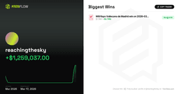 reachingthesky's $2M Day on Polymarket: Betting Against Football