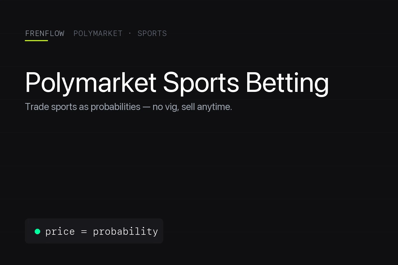Polymarket Sports Betting: How Sports Trading Works (2026)